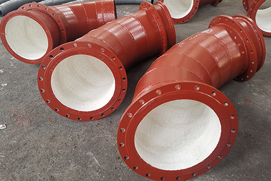 灰渣运送管道内衬耐磨陶瓷为啥这么耐用