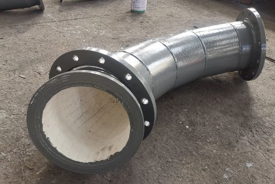 贴片耐磨陶瓷管道弯头用于什么工况？